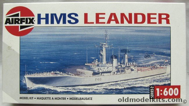 Airfix 1/600 HMS Leander Class Guided Missile Frigate - Plus Decals For HMS Minerva F45 / HMS Sirius F40 / HMS Penelope F127, 02206 plastic model kit